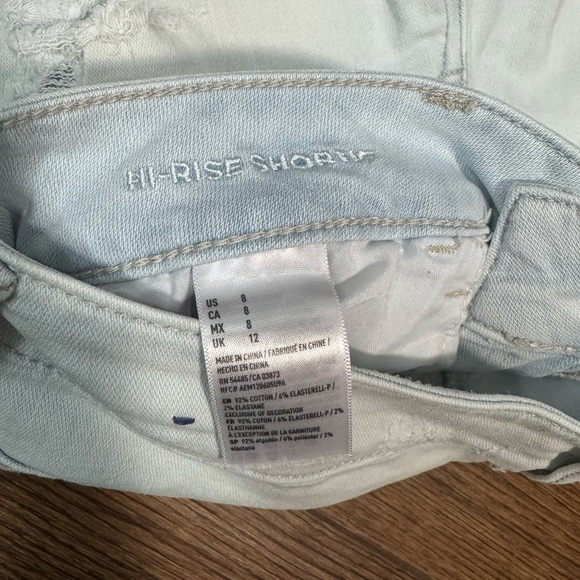 American Eagle Light Wash Jean Shorts - Picture 5 of 6